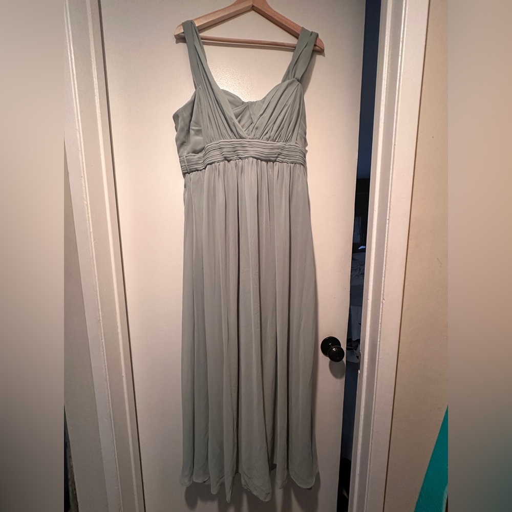 Chiffon Sage (Light Green) Women's Dress